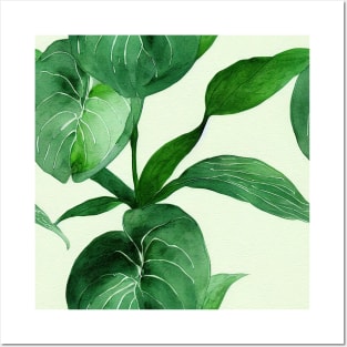 Pothos leaves pattern Posters and Art